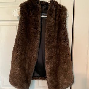 Tart Collections brown fur vest